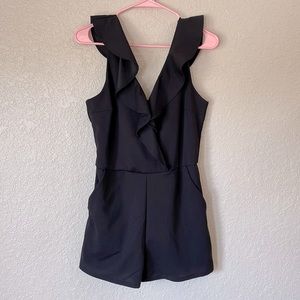Black shorts romper